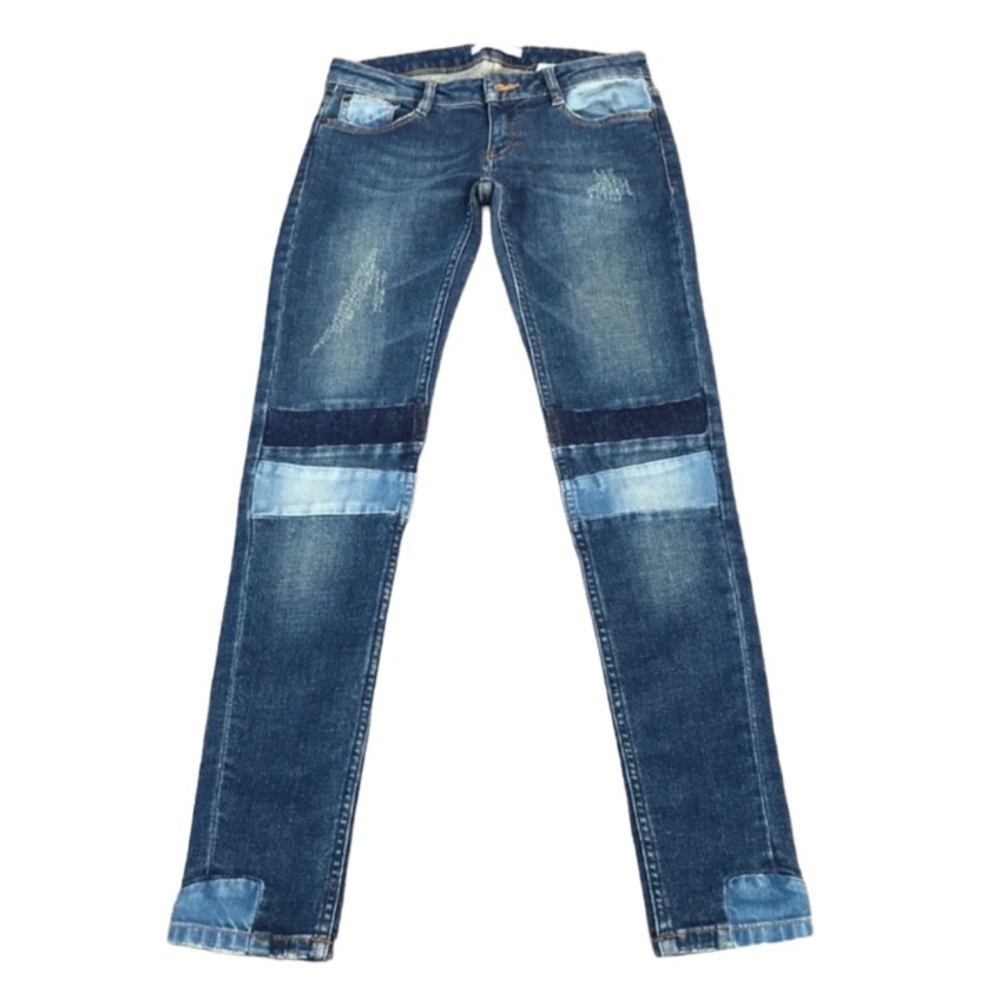 💥Maje Distressed Patchwork Skinny Jeans Size 6